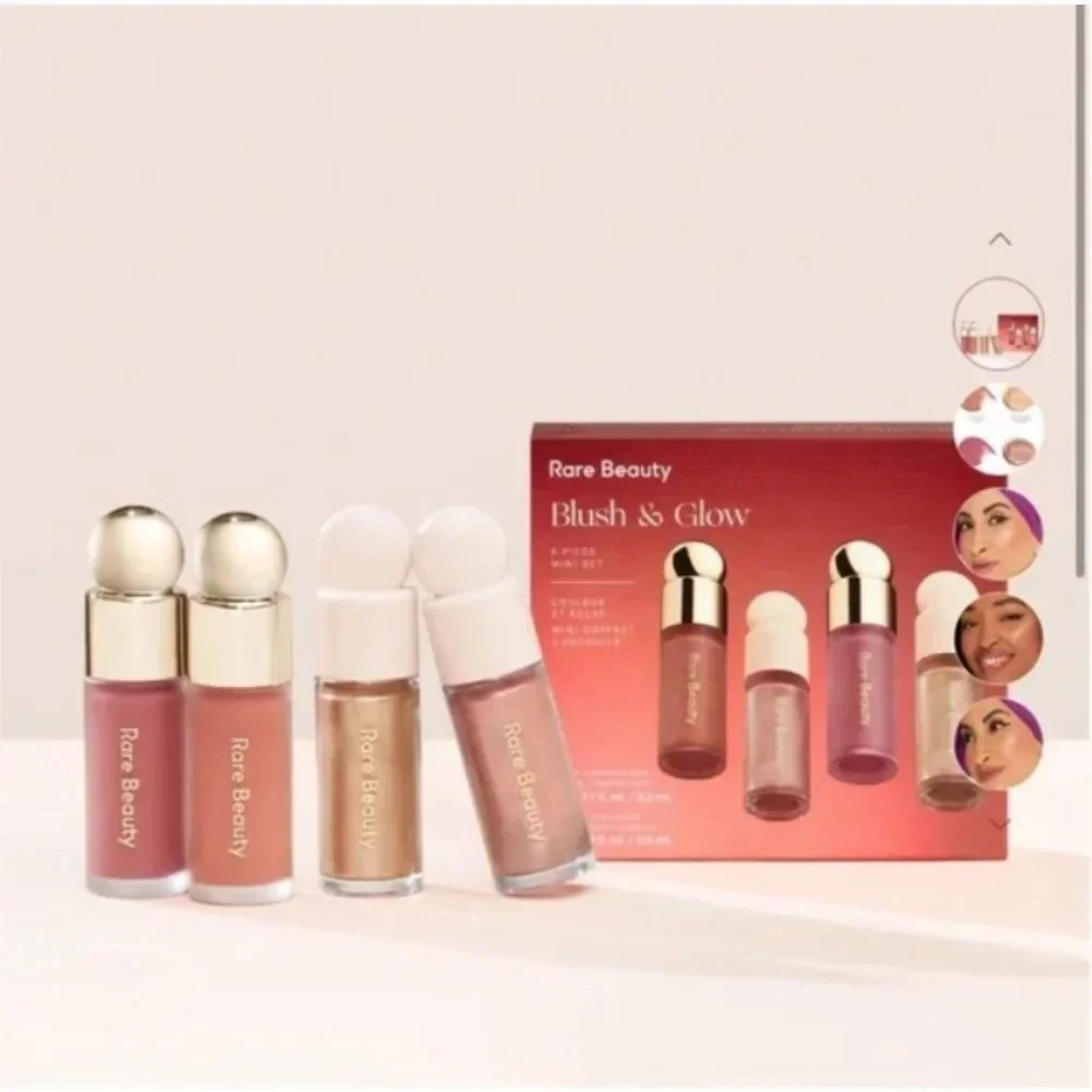 NWT Rare Beauty by Selena Gomez Blush & Glow 4-Piece Mini SeT